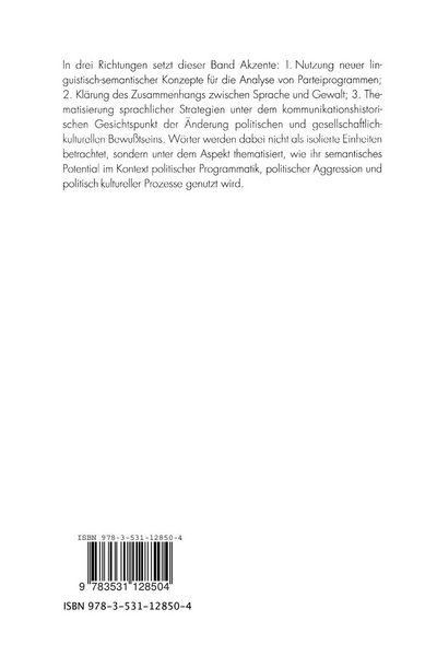 Produktbild: W&ouml;rter in der Politik