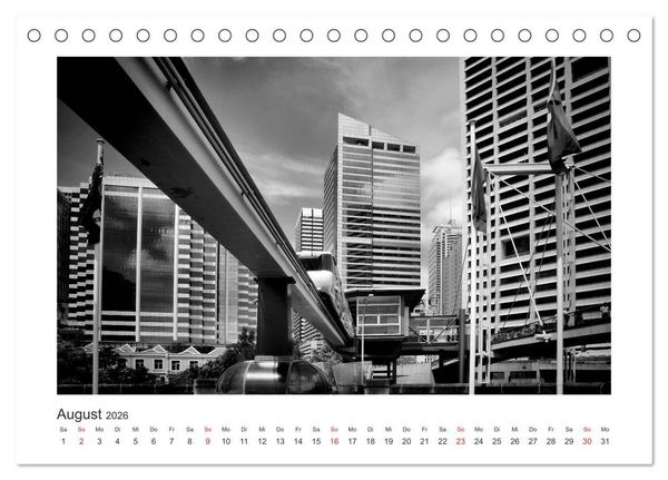 Produktbild: SYDNEY Monochrom (Tischkalender 2026 DIN A5 quer), CALVENDO Monatskalender