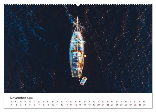 Produktbild: Segeln - Kurs aufs offene Meer. (hochwertiger Premium Wandkalender 2026 DIN A2 quer), Kunstdruck in Hochglanz