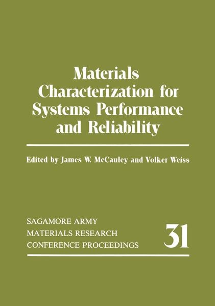 Produktbild: Materials Characterization for Systems Performance and Reliability