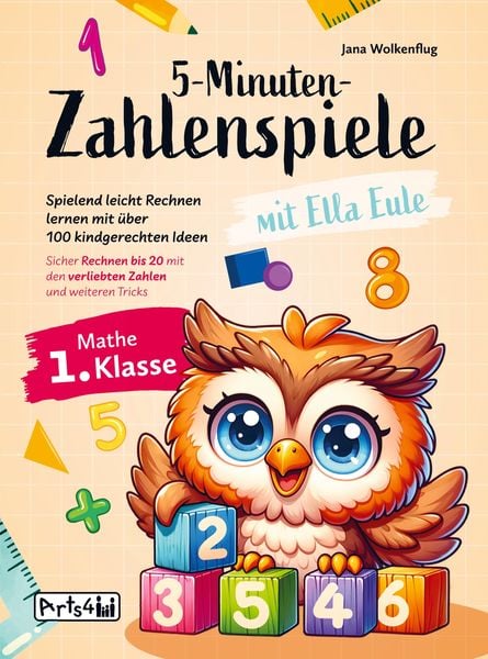 Produktbild: 5-Minuten-Zahlenspiele mit Ella Eule - Mathe 1. Klasse