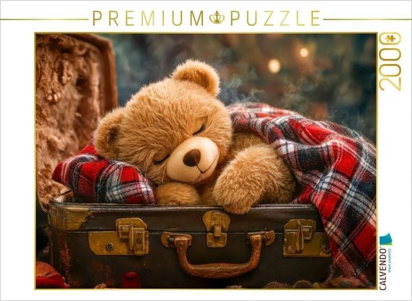 Produktbild: CALVENDO Puzzle Dieser Koffer ist ein toller Schlafplatz | 2000 Teile Lege-Gr&ouml;&szlig;e 90x67cm Foto-Puzzle f&uuml;r gl&uuml;ckliche Stunden