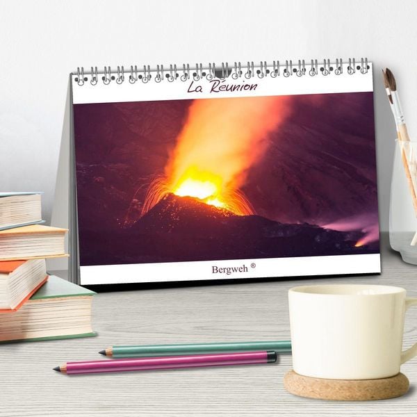 Produktbild: La R&eacute;union - Bergweh &reg; (Tischkalender 2026 DIN A5 quer), CALVENDO Monatskalender