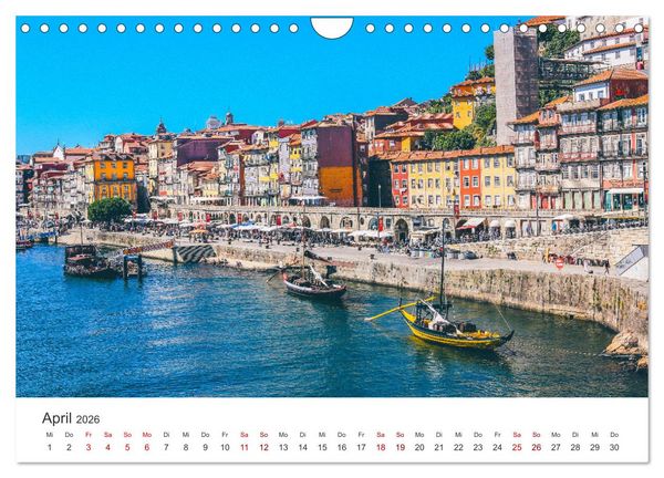 Produktbild: Porto - Eine Liebeserkl&auml;rung (Wandkalender 2026 DIN A4 quer), CALVENDO Monatskalender