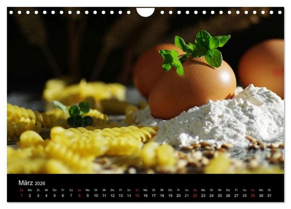 Produktbild: Pasta Kreationen (Wandkalender 2026 DIN A4 quer), CALVENDO Monatskalender