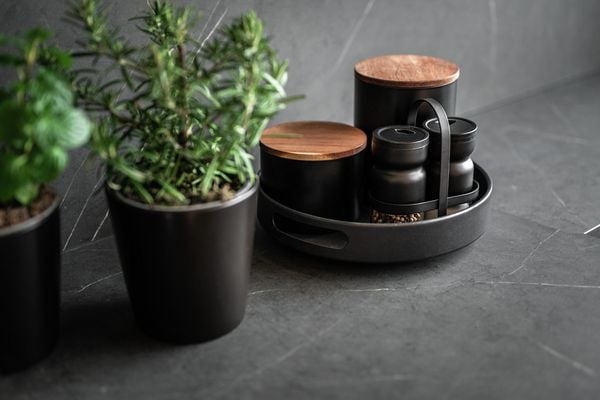 Produktbild: Drehbares Tablett Mod. Susie, aus pulverbeschichtetem Metall