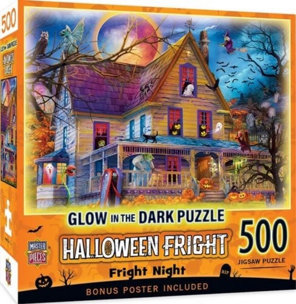 Produktbild: Halloween - Fright Night 500pc Glow in the Dark Puzzle