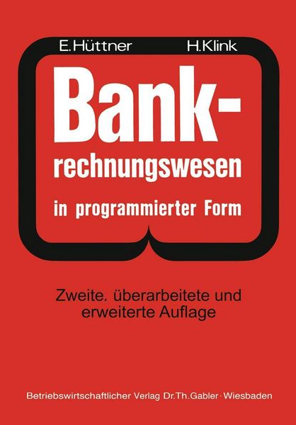 Produktbild: BANK-Rechnungswesen in programmierter Form
