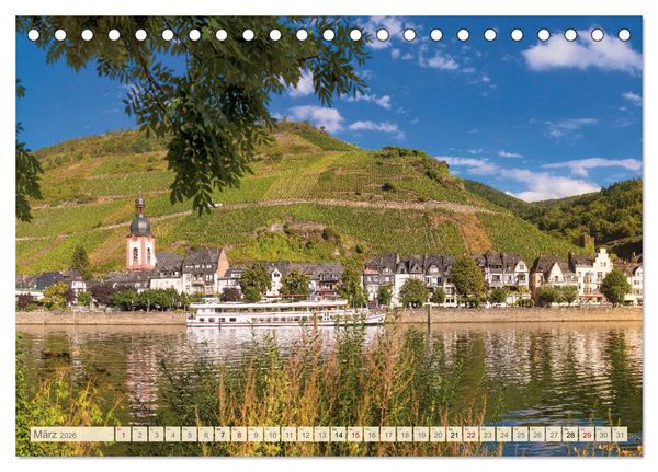 Produktbild: Die Mosel von Metz bis Koblenz (Tischkalender 2026 DIN A5 quer), CALVENDO Monatskalender