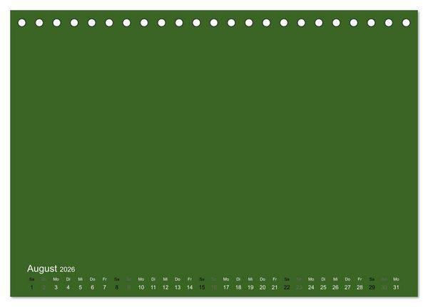 Produktbild: Bastelkalender - dunkel Gr&uuml;n (Tischkalender 2026 DIN A5 quer), CALVENDO Monatskalender
