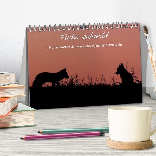 Produktbild: Fuchs entdeckt - im Naturparadies der Mecklenburgischen Seenplatte (Tischkalender 2026 DIN A5 quer), CALVENDO Monatskalender
