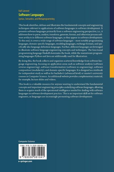 Produktbild: Software Languages