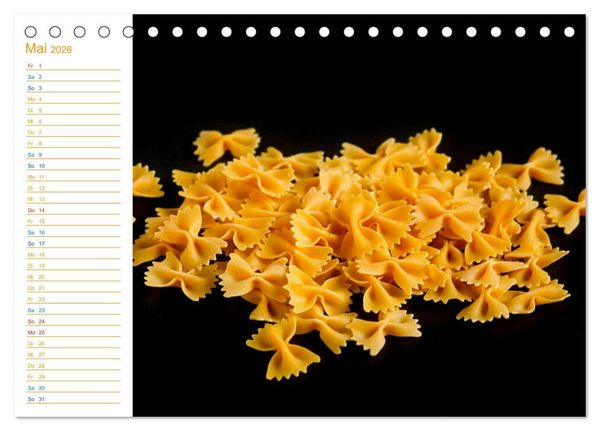 Produktbild: Pasta (Tischkalender 2026 DIN A5 quer), CALVENDO Monatskalender