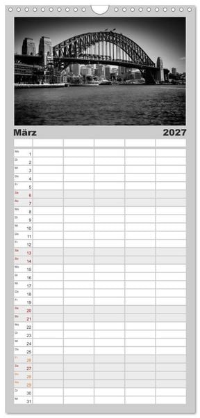 Produktbild: Familienplaner 2027 - AUSTRALIEN Impressionen von Sydney bis Adelaide mit 5 Spalten (Wandkalender, 21 x 45 cm) CALVENDO