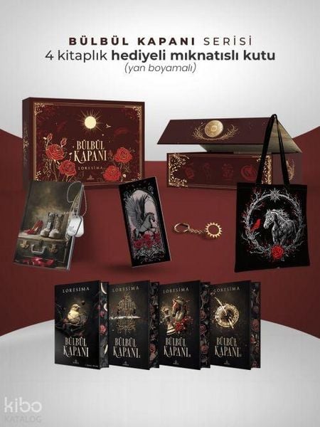 Produktbild: B&uuml;lb&uuml;l Kapani Serisi Hediyeli, Miknatisli Kutu, Ciltli, Yan Boyamali