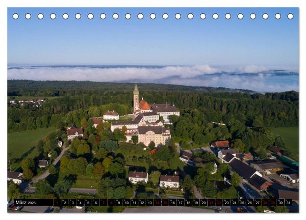Produktbild: Himmel &uuml;ber Bayern (Tischkalender 2026 DIN A5 quer), CALVENDO Monatskalender