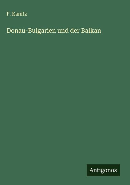 Produktbild: Donau-Bulgarien und der Balkan