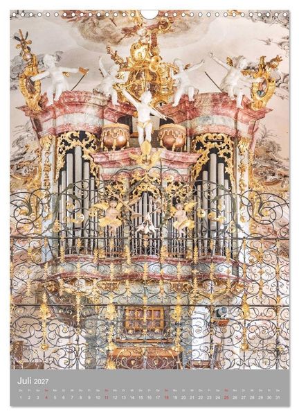 Produktbild: Barock Orgeln, K&ouml;niginnen der Instrumente (Wandkalender 2027 DIN A3 hoch), CALVENDO Monatskalender