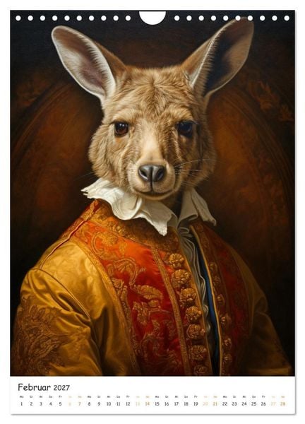 Produktbild: Tierische Kunst - Eine Sammlung von Renaissance-Gem&auml;lden mit tierischen Motiven (Wandkalender 2027 DIN A4 hoch), CALVENDO Monatskalender