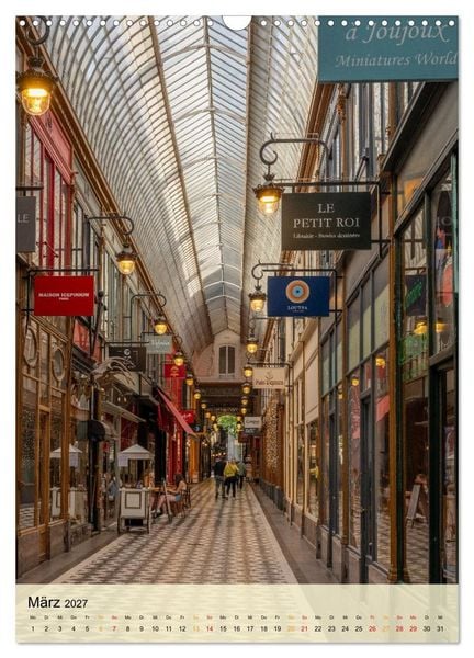 Produktbild: Pariser Passagen &ndash; Architektur und Atmosph&auml;re (Wandkalender 2027 DIN A3 hoch), CALVENDO Monatskalender