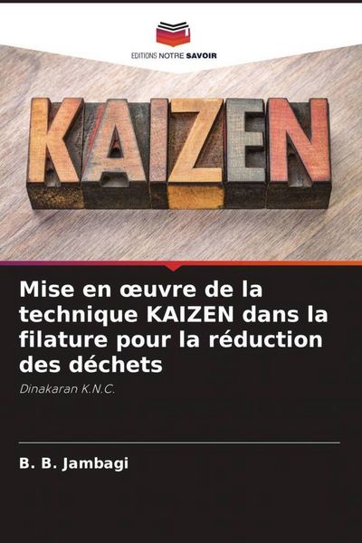 Produktbild: Mise en &iquest;uvre de la technique KAIZEN dans la filature pour la r&eacute;duction des d&eacute;chets