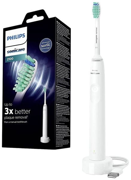 Philips Sonicare 2100 HX3651/13 Elektrische Zahnbürste Weiß