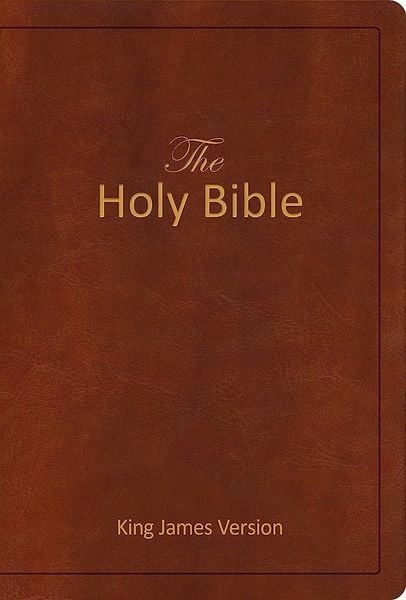 Produktbild: The Holy Bible - King James Version (Kjv, Holy Spirit Edition, Brown Imitation Leather, Dedication Page, Prayer Section)