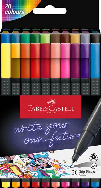 Produktbild: Faber-Castell Finepen Grip 0.4 20er Etui