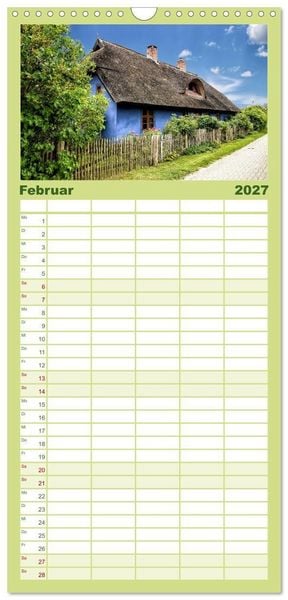 Produktbild: Familienplaner 2027 - Das idyllische Usedom mit 5 Spalten (Wandkalender, 21 x 45 cm) CALVENDO