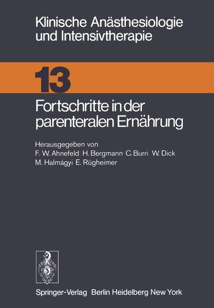 Produktbild: Fortschritte in der parenteralen Ern&auml;hrung