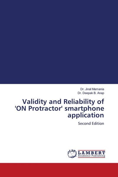 Produktbild: Validity and Reliability of 'ON Protractor' smartphone application