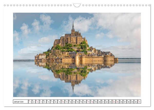 Produktbild: Ein traumhaftes Reiseziel - Normandie und Bretagne (Wandkalender 2026 DIN A3 quer), CALVENDO Monatskalender
