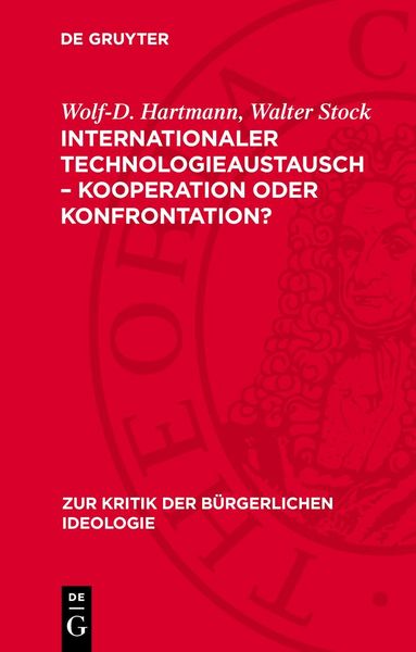 Produktbild: Internationaler Technologieaustausch &ndash; Kooperation oder Konfrontation?