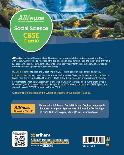 Produktbild: All In One Class 10th Social Science for CBSE Exam 2024