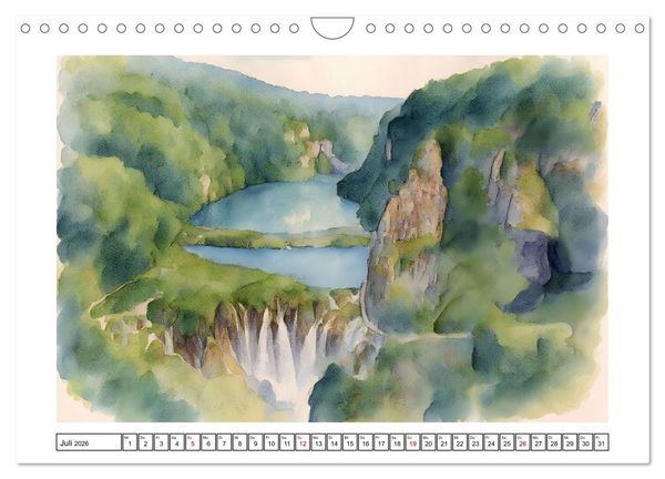 Produktbild: Vielf&auml;ltiges Urlaubsland Kroatien (Wandkalender 2026 DIN A4 quer), CALVENDO Monatskalender