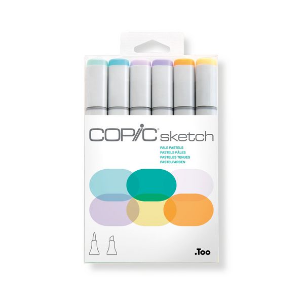 Produktbild: Copic Pinselmarker Set Sketch Pale Pastels pale pastels 6 St&uuml;ck