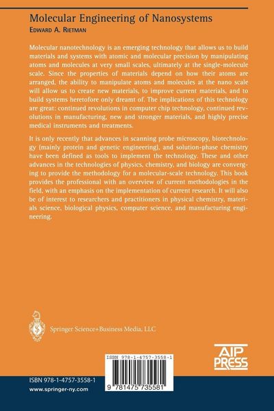 Produktbild: Molecular Engineering of Nanosystems