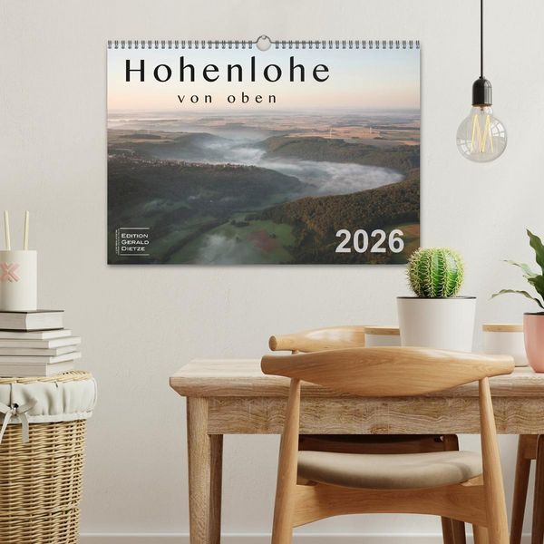 Produktbild: Hohenlohe von oben (Wandkalender 2026 DIN A3 quer), CALVENDO Monatskalender
