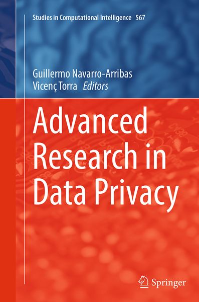 Produktbild: Advanced Research in Data Privacy