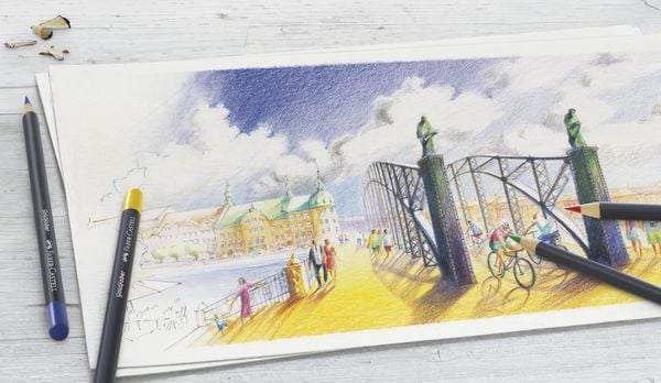 Produktbild: Faber-Castell Farbstifte Goldfaber, 24er Set Metalletui