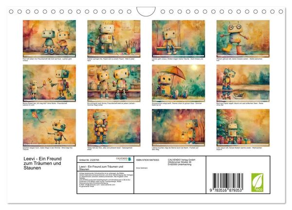 Produktbild: Leevi - Ein Freund zum Tr&auml;umen und Staunen (Wandkalender 2027 DIN A4 quer), CALVENDO Monatskalender