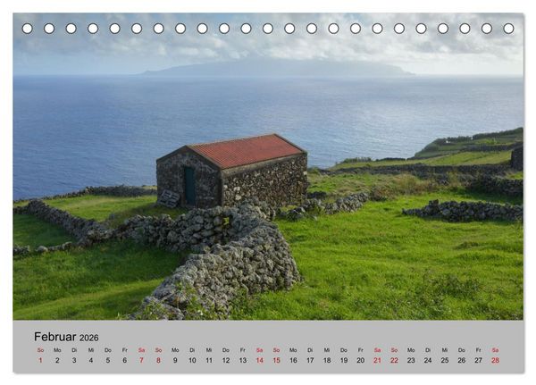 Produktbild: Azoren - Gr&uuml;ne Inseln im Atlantik 2026 (Tischkalender 2026 DIN A5 quer), CALVENDO Monatskalender