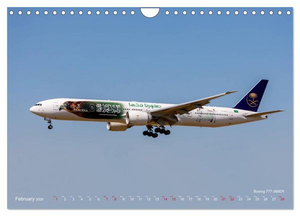 Produktbild: Airliners of the Middle East (Wall Calendar 2026 DIN A4 landscape), CALVENDO 12 Month Wall Calendar