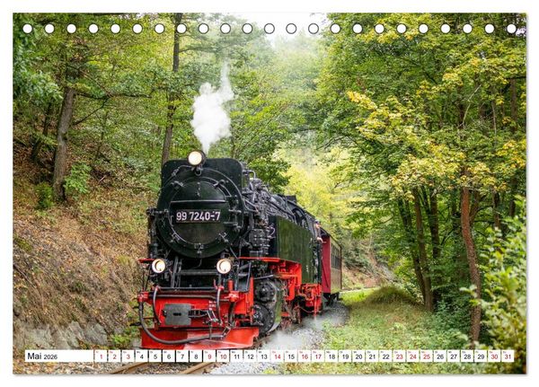 Produktbild: Selketalbahn im Harz (Tischkalender 2026 DIN A5 quer), CALVENDO Monatskalender