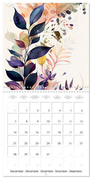 Produktbild: The Art of Leaves (Wall Calendar 2026 12 &times; 12 Inch) CALVENDO 12 Month Wall Calendar