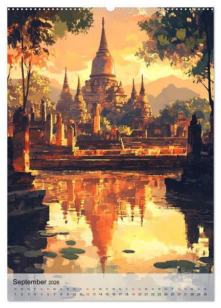 Produktbild: Thailand Fantasie (Wandkalender 2026 DIN A2 hoch), CALVENDO Monatskalender