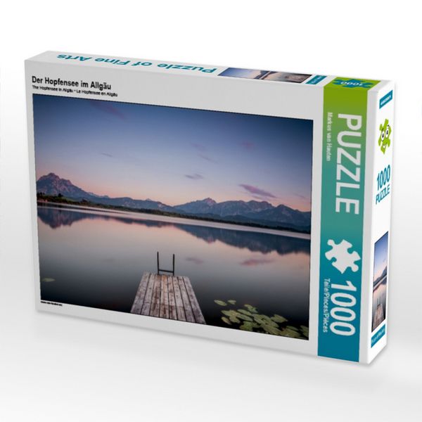 CALVENDO Puzzle Der Hopfensee im Allgäu | 1000 Teile Lege-Größe 64x48cm Foto-Puzzle für glückliche Stunden