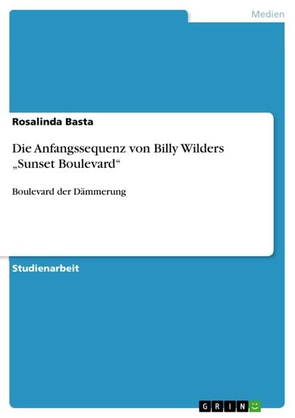 Produktbild: Die Anfangssequenz von Billy Wilders "Sunset Boulevard"