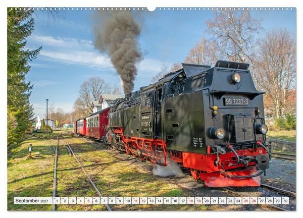Produktbild: Dampflokomotiven im Harz - Eine Reise in die goldene &Auml;ra der Eisenbahn (Wandkalender 2027 DIN A2 quer), CALVENDO Monatskalender