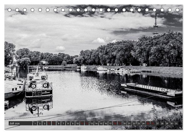 Produktbild: Ein Blick auf Nienburg an der Weser (Tischkalender 2026 DIN A5 quer), CALVENDO Monatskalender
